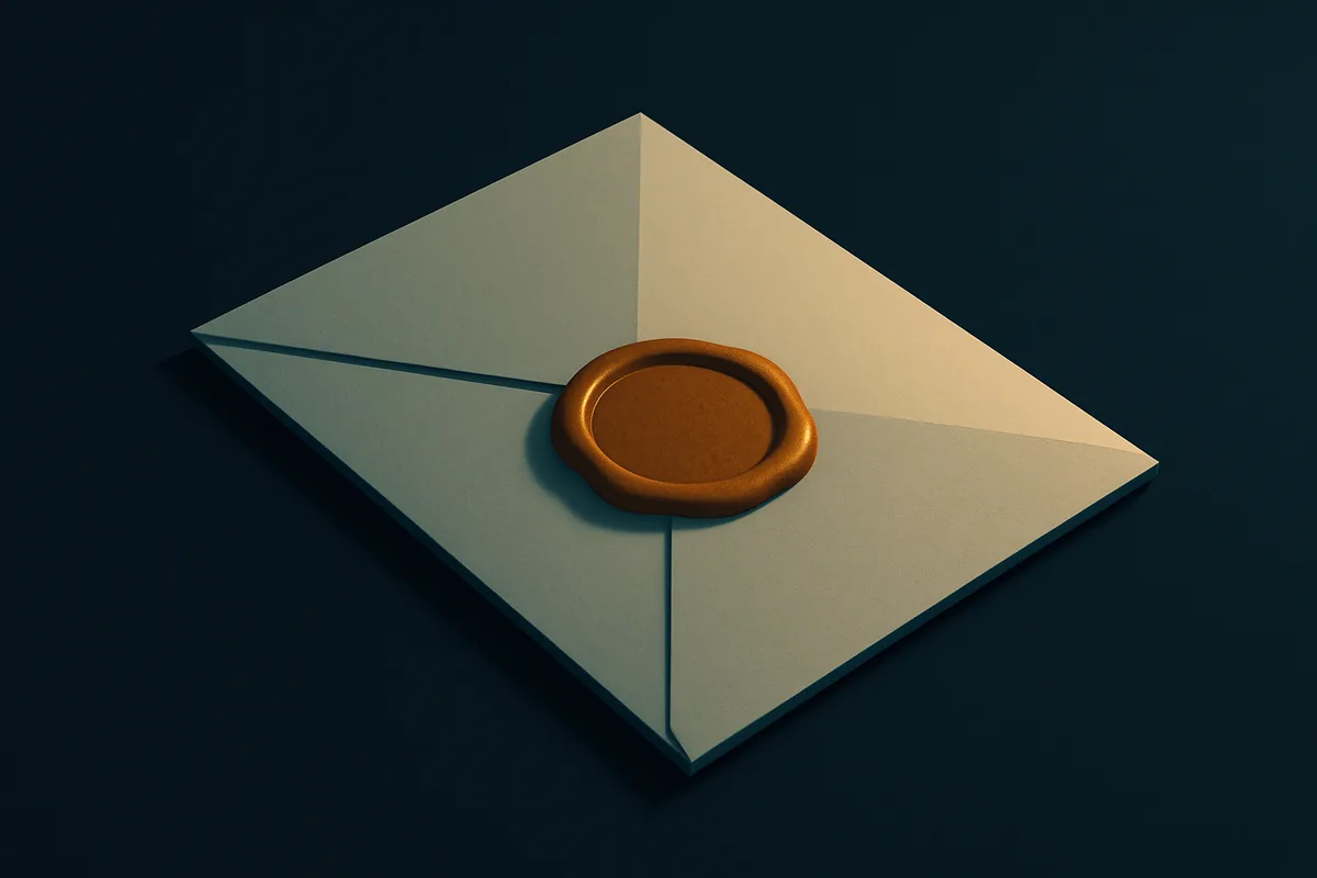 Wax seal and document